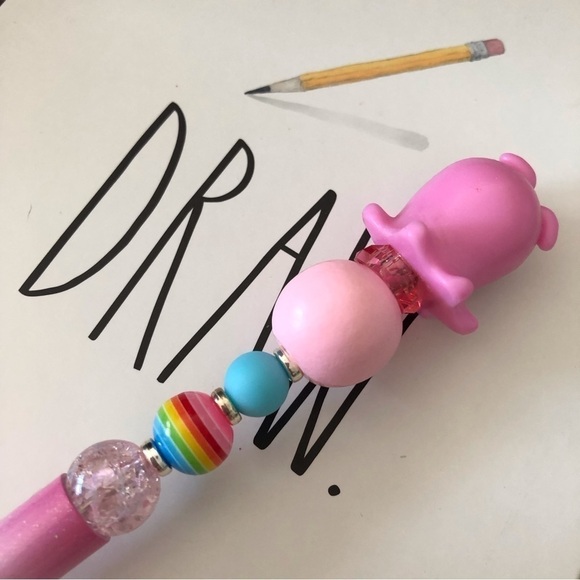 Disney Doorables: Finding Nemo: Pearl handmade beaded pen - Picture 3 of 3